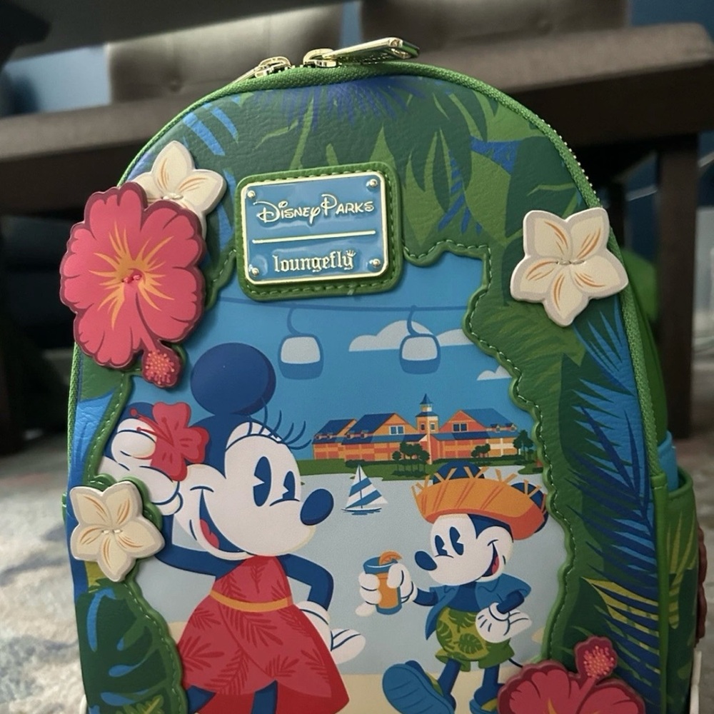 NWT Disney Parks Exclusive Caribbean Beach Resort Loungefly Backpack